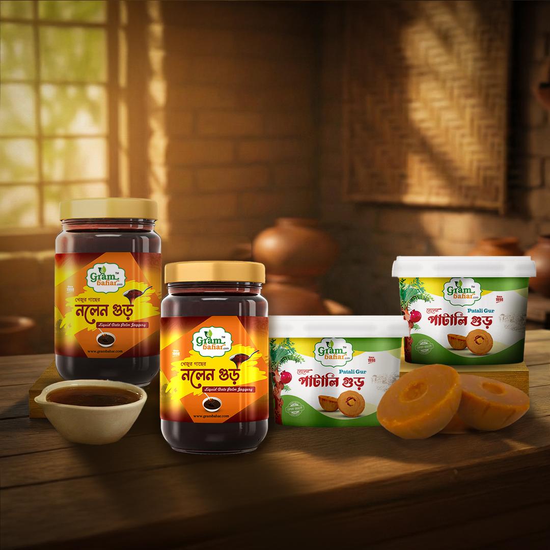 Patali Gur & Nolen Gur | 1.4kg + 1.5kg Patali Gur & Nolen Gur | 1.4kg + 1.5kg